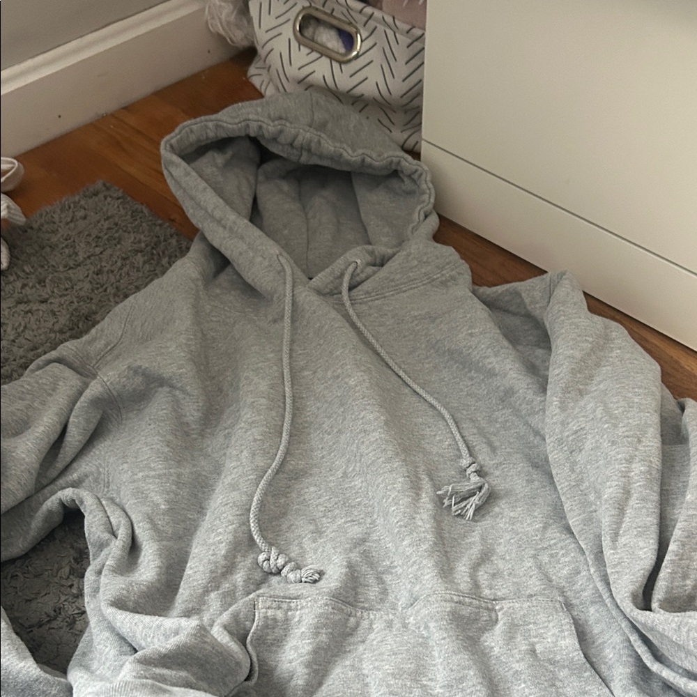 Brandy Melville Heather Gray Zip-Up